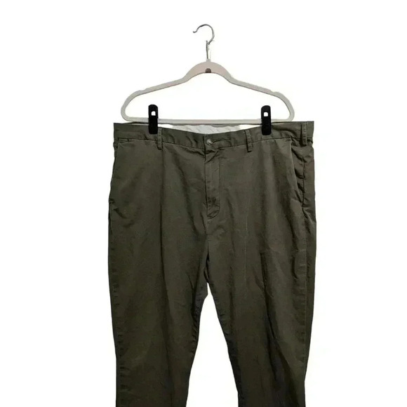 Polo Ralph Lauren Mens Stretch Classic Fit Green Khaki Pants Size 40/32 - Picture 2 of 5